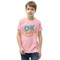 Youth Short Sleeve T-Shirt, Pink, front view