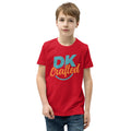 Youth Short Sleeve T-Shirt, Red, front view
