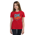 Youth Short Sleeve T-Shirt, Red, front view