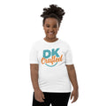 Youth Short Sleeve T-Shirt, White, front view